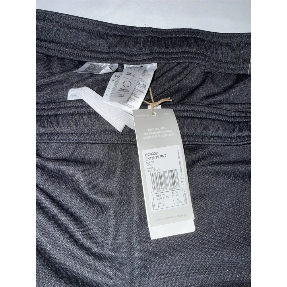 adidas AEROREADY Track Pants Men's Sz L Regular Fit Black NWT